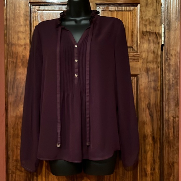 Calvin Klein Plum & Gold Long Sleeve - Picture 1 of 8